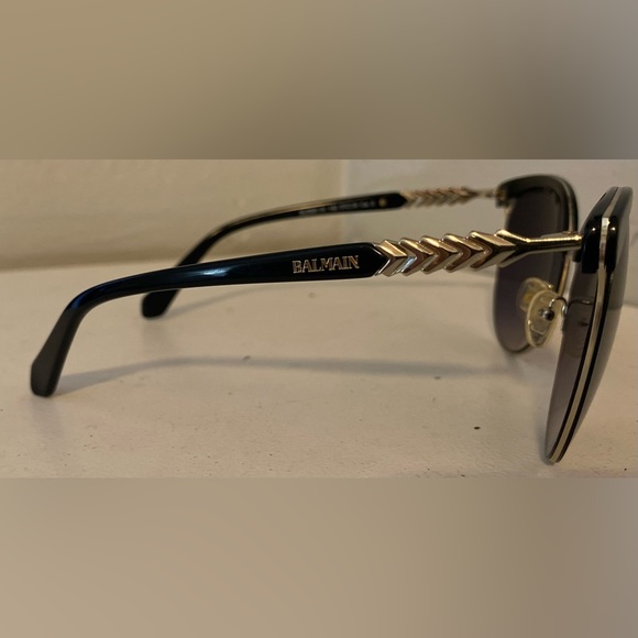 Balmain Black Aviator Sunglasses - Picture 3 of 6